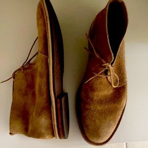 Cole Haan Chikka Boots, tan suede, size 10